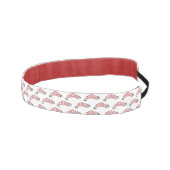 赤エクササイズ抵抗帯トレーニングフィットネスフィット アスレチックヘッドバンド (右)