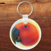 赤エコレクタス絵画リアリスティック キーホルダー (正面)