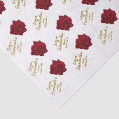 赤エレガントいバラ結婚- 薄葉紙 (詳細)