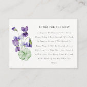 赤エレガントちゃんかわいらしシャワー用バイオレットフローラ本 エンクロージャーカード (正面)