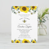 赤エレガントちゃんシャワーが可能なひまわり甘い 招待状 (スタンド正面)