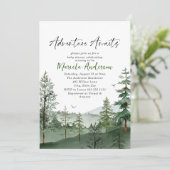 赤エレガントちゃんシャワーを待つ水彩冒険 招待状 (スタンド正面)