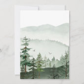 赤エレガントちゃんシャワーを待つ水彩冒険 招待状 (裏面)