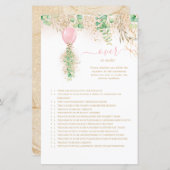 赤エレガントちゃんシャワーゲームの上または下の金ゴールドフローラ (正面/裏面)