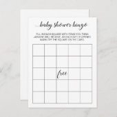 赤エレガントちゃんシャワービンゴカードゲーム葉書 インビテーションポストカード (正面/裏面)