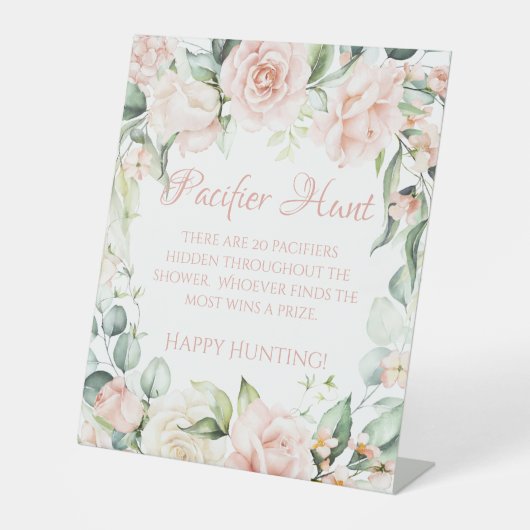 赤エレガントちゃんシャワーフローラおしゃぶり狩りゲーム 台座サイン (正面)