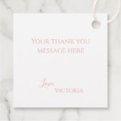 赤エレガントちゃんシャワー動物テーマ フェイバータグ (裏面)