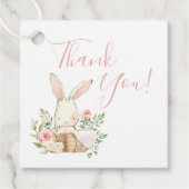 赤エレガントちゃんシャワー動物テーマ フェイバータグ (正面)