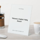 赤エレガントちゃんシャワー台座標識 | フローラと金ゴールド 台座サイン (インサイチュ)