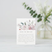 赤エレガントちゃんシャワー用のダスクな赤面フローラブック エンクロージャーカード (スタンド正面)