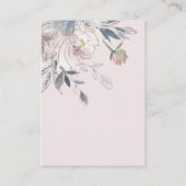 赤エレガントちゃんシャワー用のダスクな赤面フローラブック エンクロージャーカード (裏面)