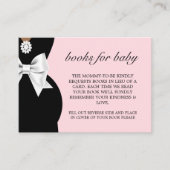 赤エレガントちゃんシャワー用エスニックピンクのティファニーの本 エンクロージャーカード (正面)