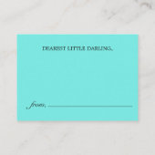 赤エレガントちゃんシャワー用エスニックGlam Tiffany本 エンクロージャーカード (裏面)