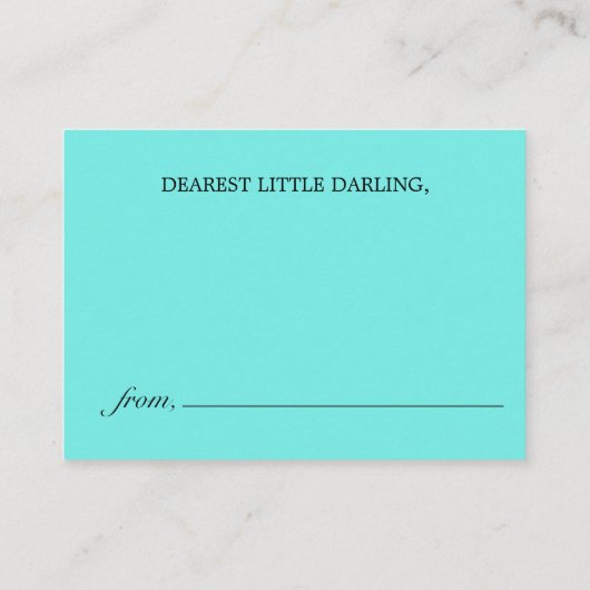 赤エレガントちゃんシャワー用エスニックGlam Tiffany本 エンクロージャーカード (裏面)