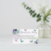 赤エレガントちゃんシャワー用フローラ蝶の本 エンクロージャーカード (スタンド正面)