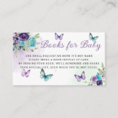 赤エレガントちゃんシャワー用フローラ蝶の本 エンクロージャーカード (正面)