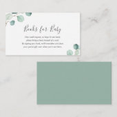 赤エレガントちゃんシャワー用緑のユーカリ本 エンクロージャーカード (正面/裏面)