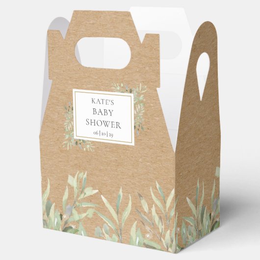 赤エレガントちゃんシャワー素朴緑離れのKraft フェイバーボックス (オープン)