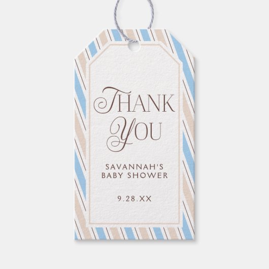 赤エレガントちゃんシャワー ギフトタグ (正面)