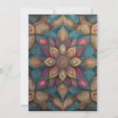 赤エレガントちゃんシャワー 招待状 (裏面)