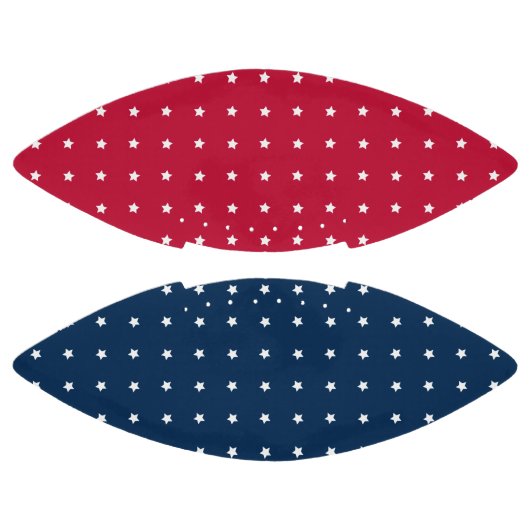 赤エレガントとネイビーブルーの白い星模様 アメリカンフットボール (パネル)