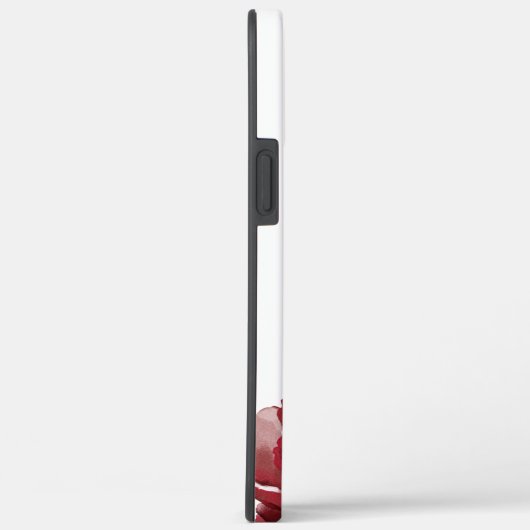 赤エレガントと梅の水の色のフローラ Case-Mate iPhoneケース (裏面 / 右)