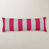 赤エレガントと灰色のストライプのことわざ ボディピロー (裏面)