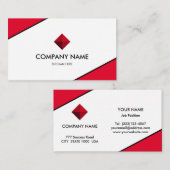 赤エレガントと白 名刺 (正面/裏面)