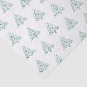 赤エレガントと緑の書道クリスマスツリー 薄葉紙 (詳細)