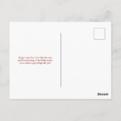 赤エレガントと金ゴールドのヘビ旧正月 ポストカード (裏面)