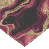 赤エレガントと金ゴールドグリッターの瑪瑙パターン テーブルクロス (アングル)