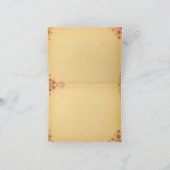 赤エレガントと金ゴールドフェスティバルの格子縞 カード (内部)