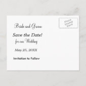 赤エレガントと銀のレーススタイル | パーソナライズ 案内ポストカード (裏面)