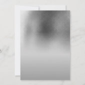 赤エレガントと黒のゴシック結婚体 招待状 (裏面)