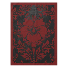 赤エレガントと黒のダマエレガントスク テーブルクロス