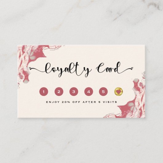 赤エレガントと黒の水色ロイヤリティカード ロイヤリティカード (正面)