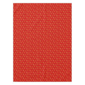 赤エレガントの黄金の雪片 テーブルクロス (正面)