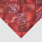 赤エレガントグリッターダイヤモンド格子パターン 薄葉紙 (詳細)