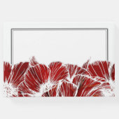 赤エレガントケシフローラ結婚ズ ゲストブック (裏面)