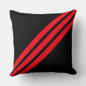 赤エレガントストライプ色 クッション (裏面)