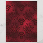 赤エレガントダマスクブックエフェメラ (裏面)