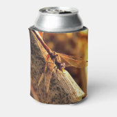 赤エレガントダータートンボ昆虫芸術 缶クーラー (缶裏面)