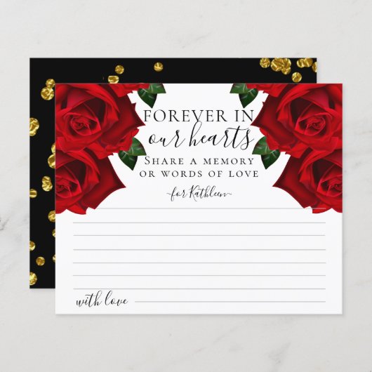 赤エレガントトルコバラ共有メモリカード (正面/裏面)