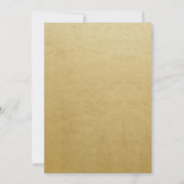 赤エレガントハイビスカス熱帯フローラ結婚ズ 招待状 (裏面)