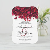 赤エレガントバラフローラ結婚ズ 招待状 (スタンド正面)