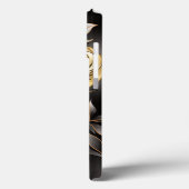赤エレガントバラ花金ゴールド黒 Case-Mate iPhoneケース (裏面 / 左)