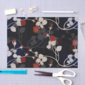 赤エレガントバラ花 薄葉紙 (クラフト)