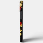 赤エレガントバラ金ゴールドブラックフォトモノグラム Case-Mate iPhoneケース (裏面 / 左)