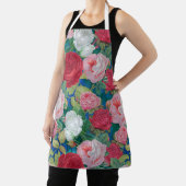 赤エレガントビクトリアンとピンクのバラ | エプロン (インサイチュ)