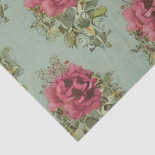 赤エレガントビクトリアンバラ模様 薄葉紙 (詳細)